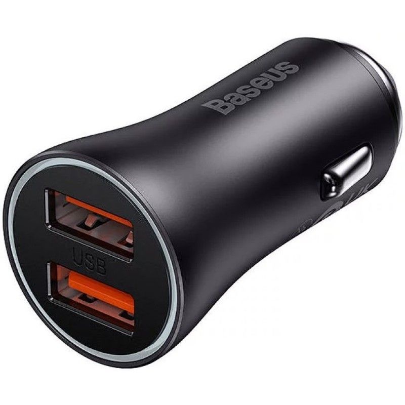 Baseus Golden Contactor Max Car Charger Black Baseus Golden Contactor Max Car Charger Black