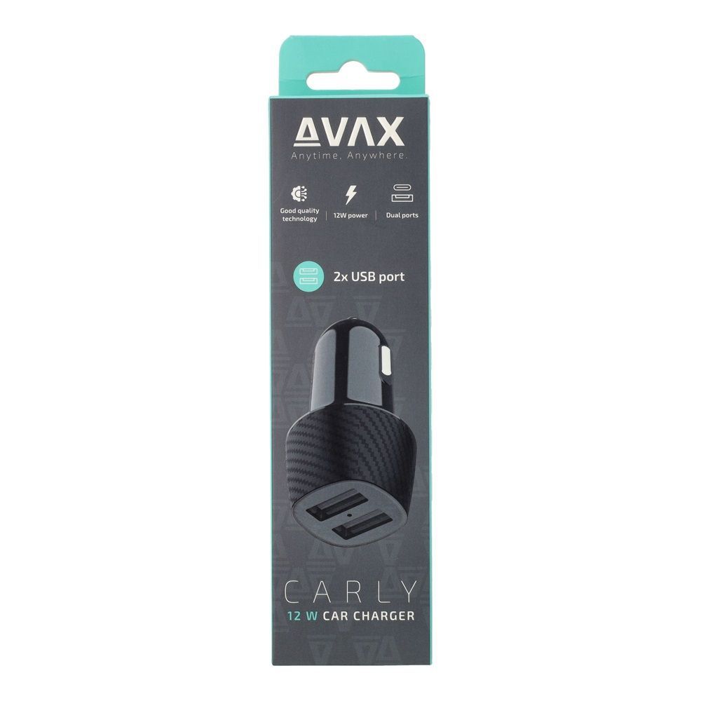 Avax CC301B CARLY 12W Car Charger Black