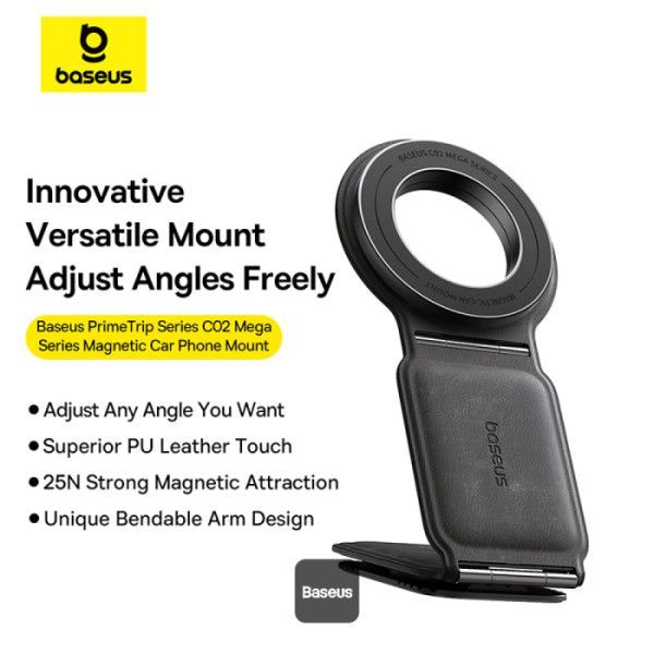 Baseus C02 Prime Trip Series Magnetic Car Phone Holder Black Baseus C02 Prime Trip Series Magnetic Car Phone Holder Black