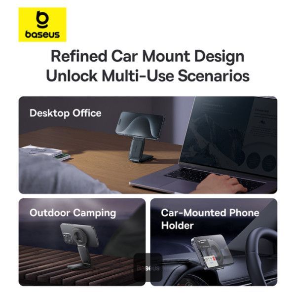 Baseus C02 Prime Trip Series Magnetic Car Phone Holder Black Baseus C02 Prime Trip Series Magnetic Car Phone Holder Black