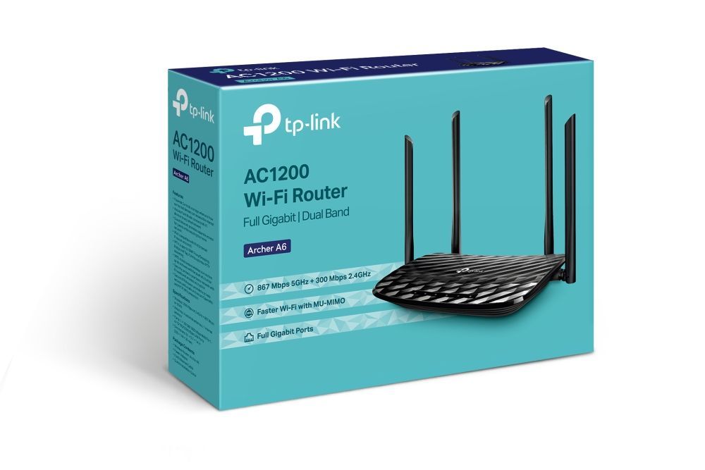 TP-Link Archer A6 AC1200 Wireless MU-MIMO Gigabit Router TP-Link Archer A6 AC1200 Wireless MU-MIMO Gigabit Router