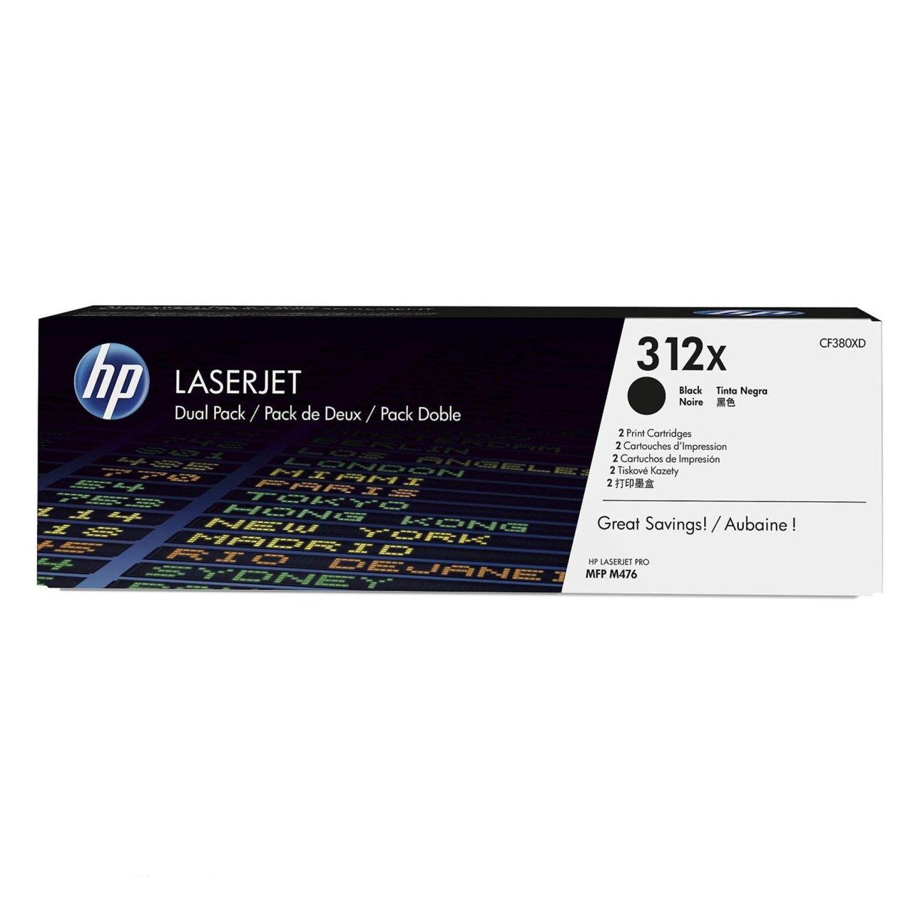 HP CF380XD (312X) 2-pack Black toner HP CF380XD (312X) 2-pack Black toner