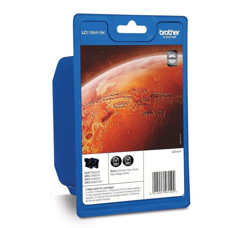 Brother LC1100HYBK2 Black (Twin Pack) Brother LC1100HYBK2 Black (Twin Pack)