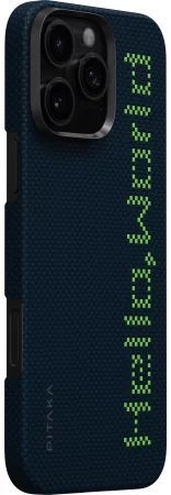 Pitaka Tactile Woven Case for iPhone 16 Pro Hello World Pitaka Tactile Woven Case for iPhone 16 Pro Hello World
