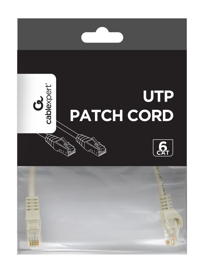 Gembird CAT6 U-UTP Patch Cable 0,25m Grey Gembird CAT6 U-UTP Patch Cable 0,25m Grey