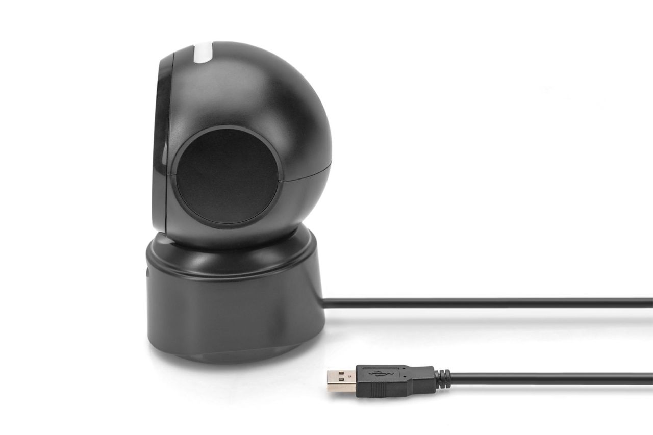 Digitus 2D Desktop USB Barcode Vonalkódolvasó Black
