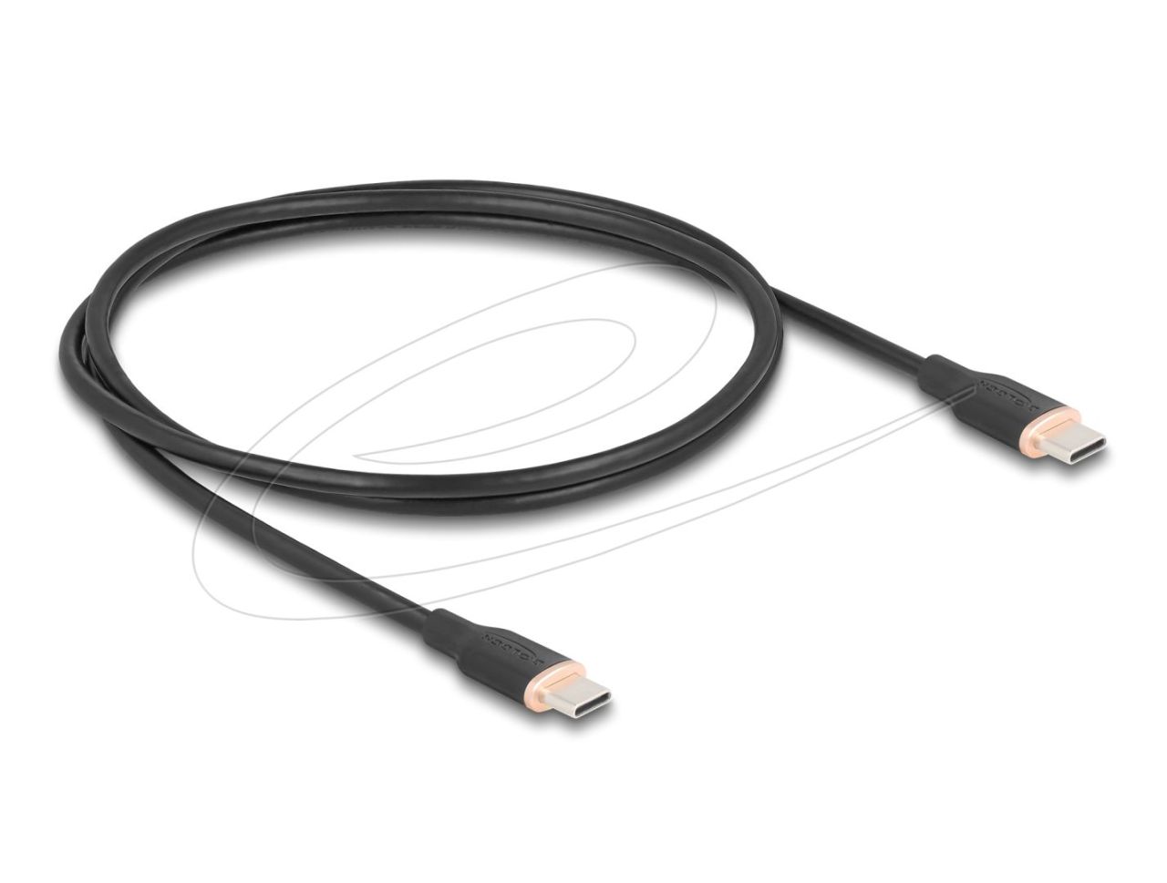 DeLock USB cable USB-C to USB-C 1m Black DeLock USB cable USB-C to USB-C 1m Black