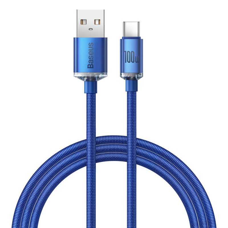 Baseus Crystal Shine USB-C Cable 1,2m Blue Baseus Crystal Shine USB-C Cable 1,2m Blue
