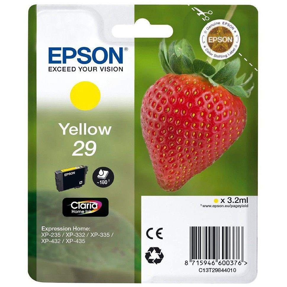 Epson T2984 (29) Yellow tintapatron Epson T2984 (29) Yellow tintapatron
