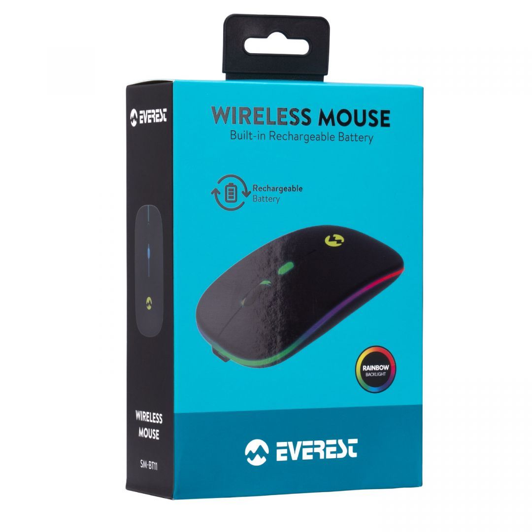 Everest SM-BT11 Optical Wireless Mouse Black Everest SM-BT11 Optical Wireless Mouse Black