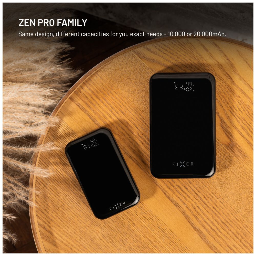 FIXED Zen 10 Pro 10 000 mAh Powerbank, fekete