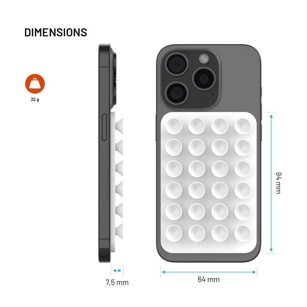 FIXED öntapadós tartó Magsafe kompatibilis, fehér