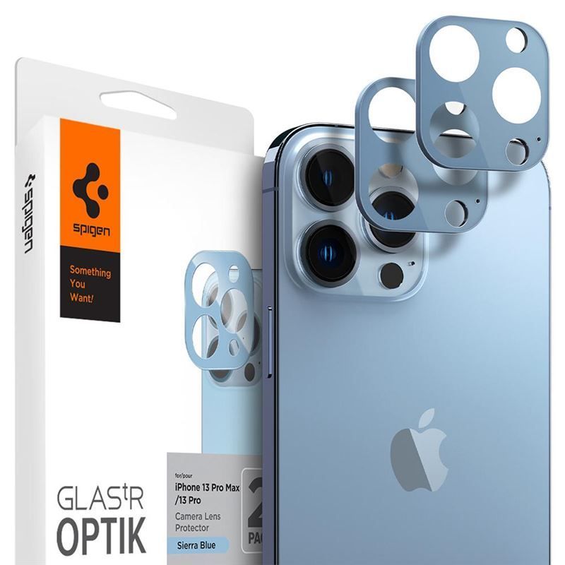Spigen tR Optik 2 Pack, sierra blue - iPhone 13 Pro/13 Pro Max Spigen tR Optik 2 Pack, sierra blue - iPhone 13 Pro/13 Pro Max