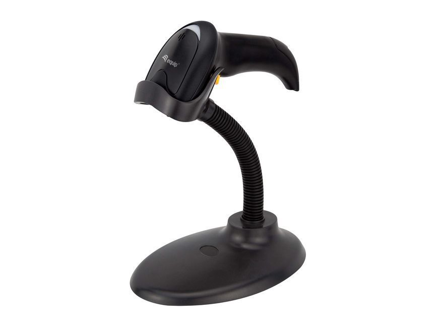 EQuip USB 1D/2D Barcode Scanner with Stand Vonalkódolvasó Black EQuip USB 1D/2D Barcode Scanner with Stand Vonalkódolvasó Black
