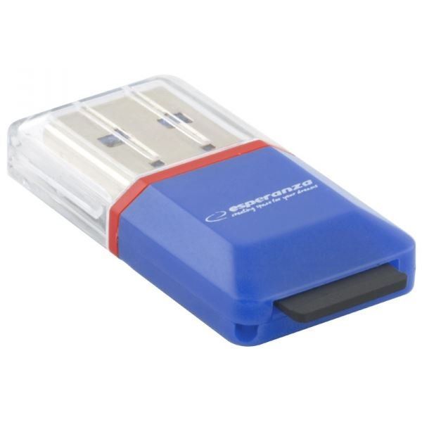 Esperanza EA134 MicroSD Card Reader Blue Esperanza EA134 MicroSD Card Reader Blue