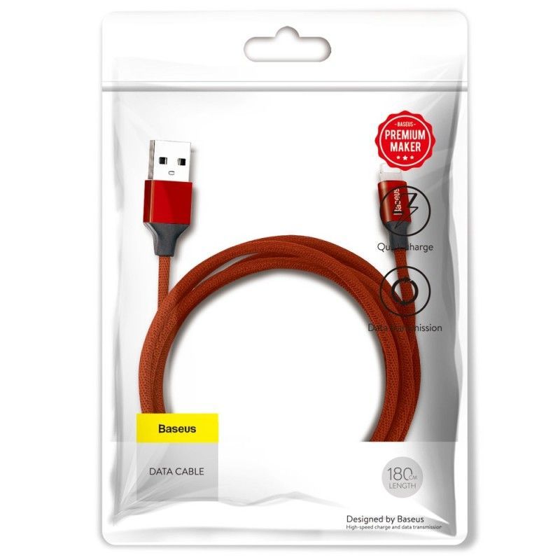 Baseus Yiven USB-A - Lightning 1,8m Red Baseus Yiven USB-A - Lightning 1,8m Red
