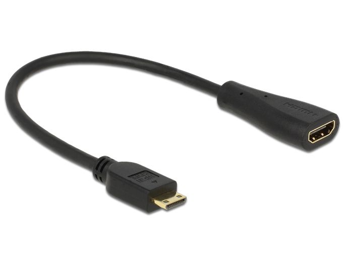 DeLock Cable High Speed HDMI with Ethernet - mini C male > A female DeLock Cable High Speed HDMI with Ethernet - mini C male > A female