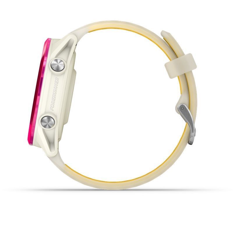 Garmin Forerunner 570 42mm Raspberry Aluminum with Translucent Bone/Mango Band Garmin Forerunner 570 42mm Raspberry Aluminum with Translucent Bone/Mango Band