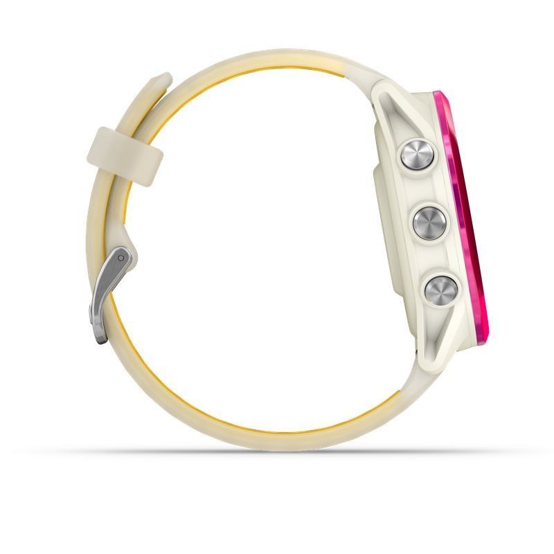 Garmin Forerunner 570 42mm Raspberry Aluminum with Translucent Bone/Mango Band Garmin Forerunner 570 42mm Raspberry Aluminum with Translucent Bone/Mango Band