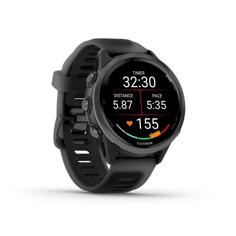 Garmin Forerunner 570 42mm Slate Gray Aluminum with Translucent Black/Black Band Garmin Forerunner 570 42mm Slate Gray Aluminum with Translucent Black/Black Band