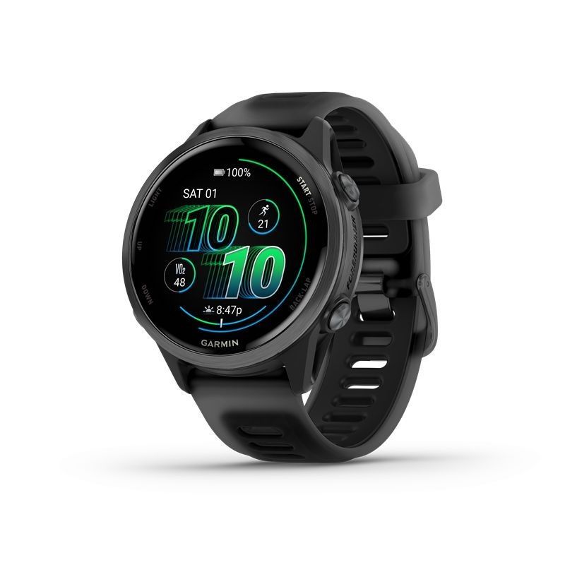 Garmin Forerunner 570 42mm Slate Gray Aluminum with Translucent Black/Black Band Garmin Forerunner 570 42mm Slate Gray Aluminum with Translucent Black/Black Band