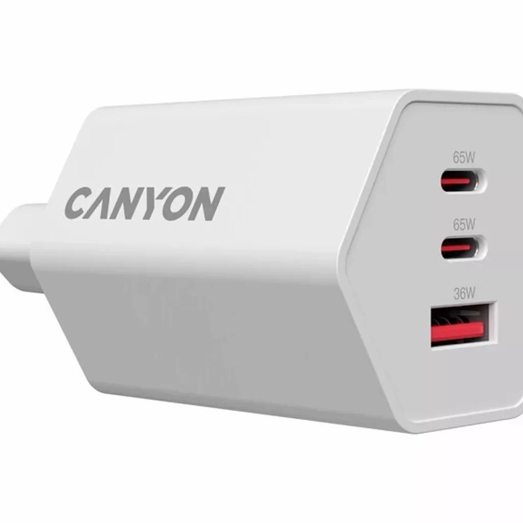 Canyon CND-CHAHEX65W Wall Charger Hexagon 65 White Canyon CND-CHAHEX65W Wall Charger Hexagon 65 White