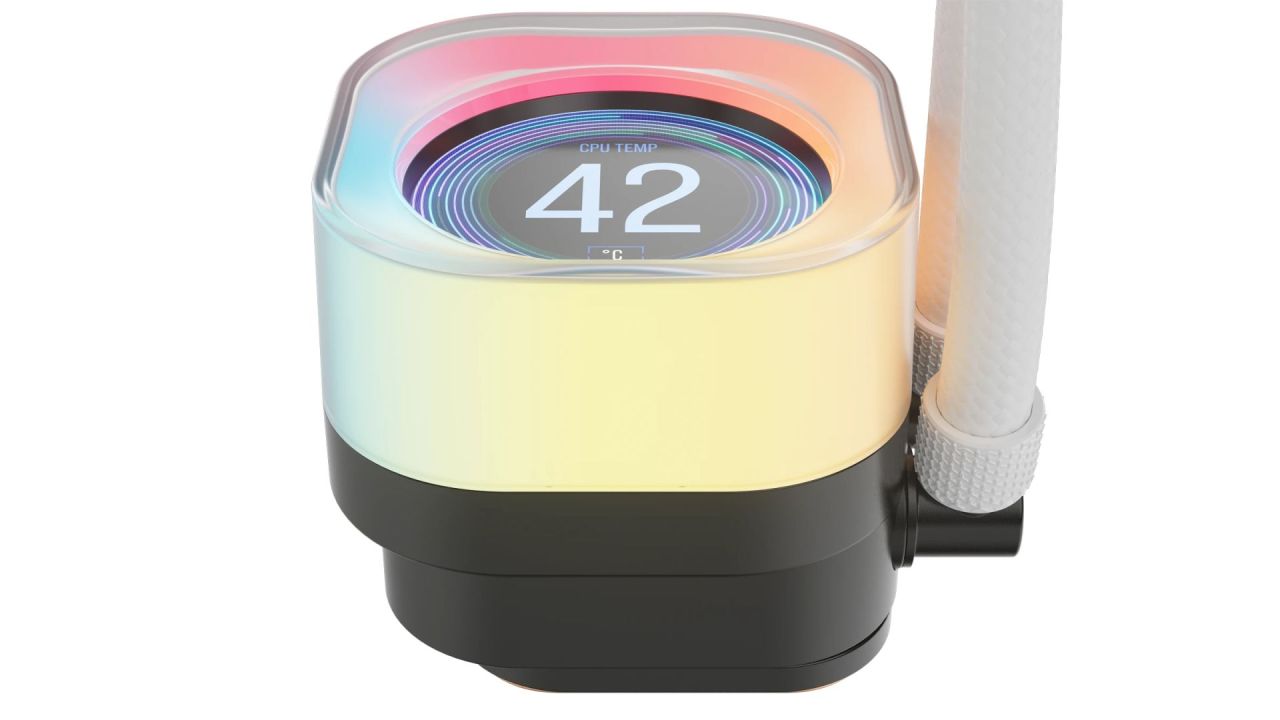 Corsair iCUE LINK TITAN 360 RX LCD Liquid CPU Cooler White Corsair iCUE LINK TITAN 360 RX LCD Liquid CPU Cooler White