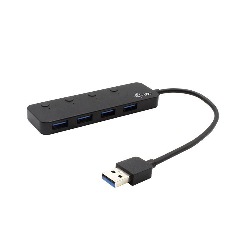 I-TEC 4-Port USB3.0 Metal HUB Metal with individual On/Off Switches I-TEC 4-Port USB3.0 Metal HUB Metal with individual On/Off Switches