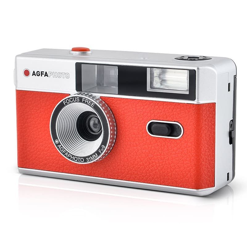 Agfaphoto Reusable Analog Film cameras 35mm Red Agfaphoto Reusable Analog Film cameras 35mm Red