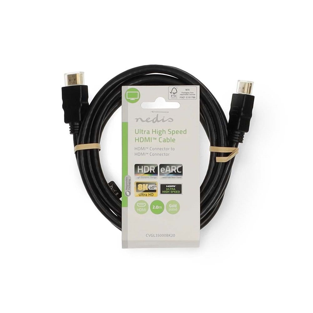 Nedis ultra HDMI 2.1 Cable 2m Black