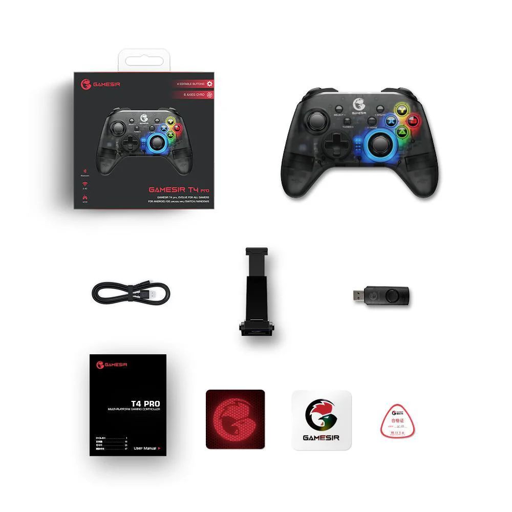 GameSir T4 Pro Multiplatform Wireless Gamepad Black