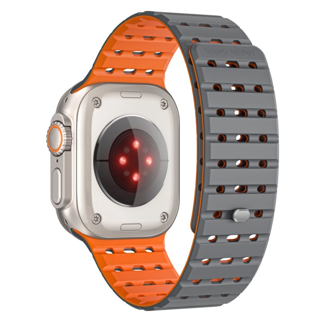 Mobile Origin Magnetic Strap for AW 44/45/46/49mm Grey/Orange