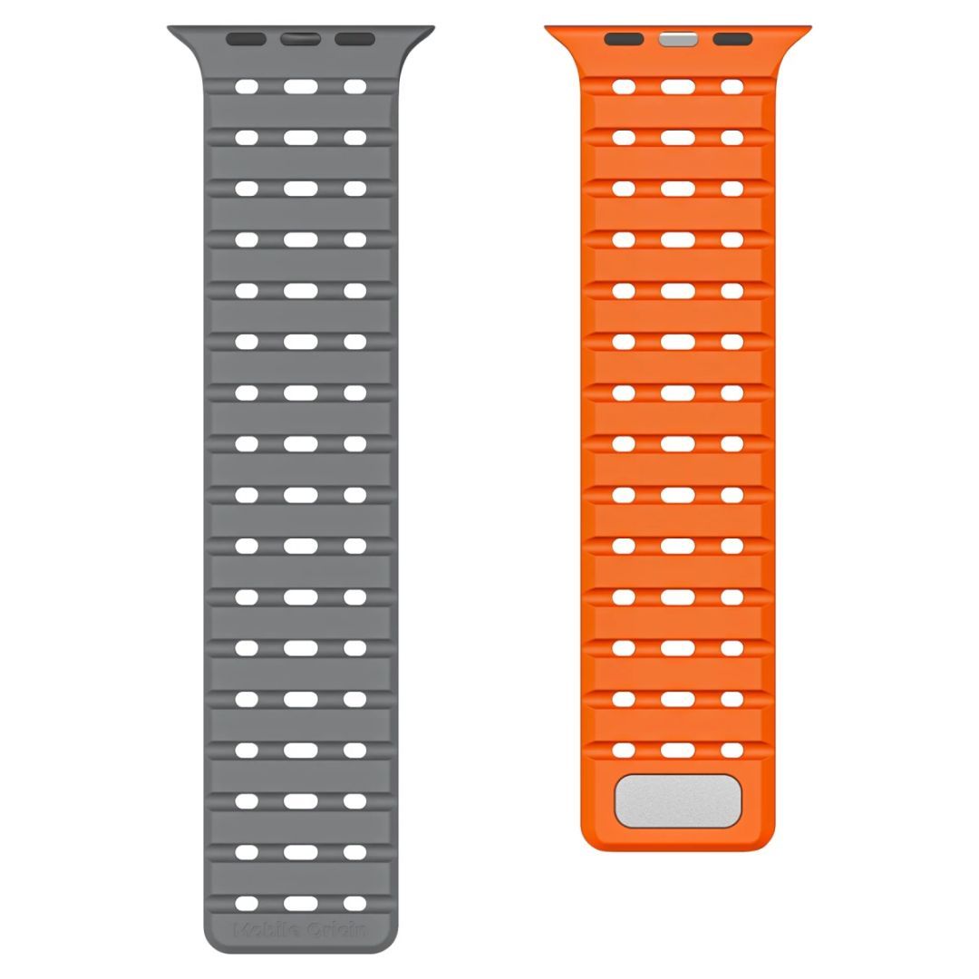 Mobile Origin Magnetic Strap for AW 44/45/46/49mm Grey/Orange