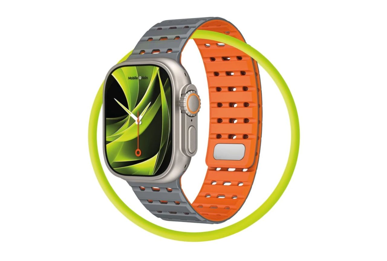 Mobile Origin Magnetic Strap for AW 44/45/46/49mm Grey/Orange