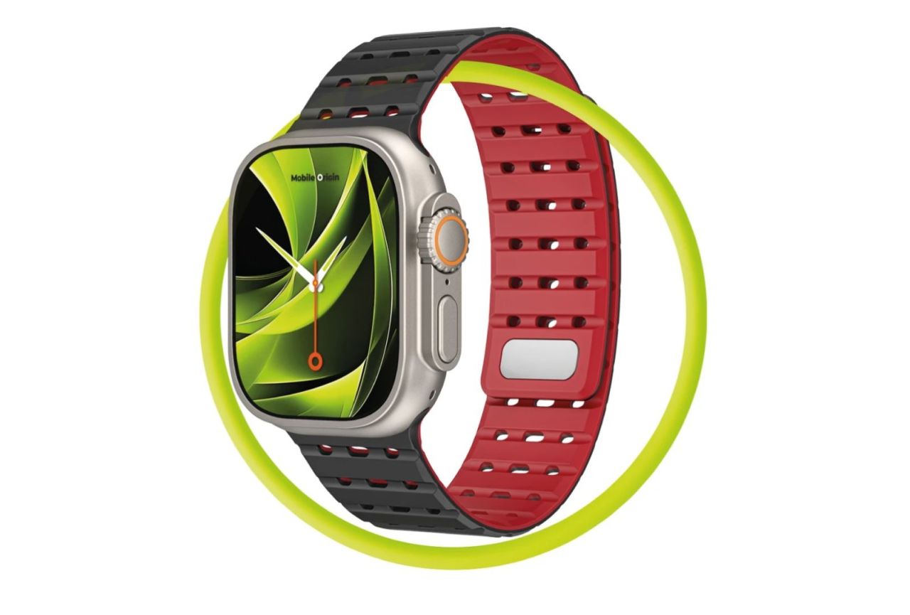 Mobile Origin Magnetic Strap for AW 44/45/46/49mm Black/Red Mobile Origin Magnetic Strap for AW 44/45/46/49mm Black/Red