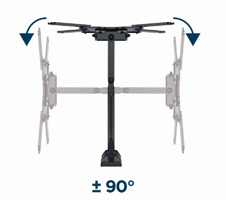 Gembird WM-55ST-01 Premium full-motion TV wall mount 32”-55” Black Gembird WM-55ST-01 Premium full-motion TV wall mount 32”-55” Black