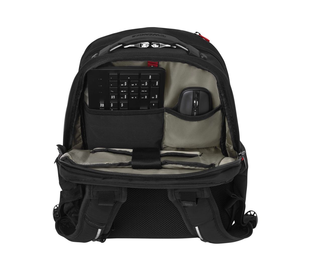 Wenger Cosmic 17" Laptop Backpack with Tablet Pocket Black Wenger Cosmic 17" Laptop Backpack with Tablet Pocket Black