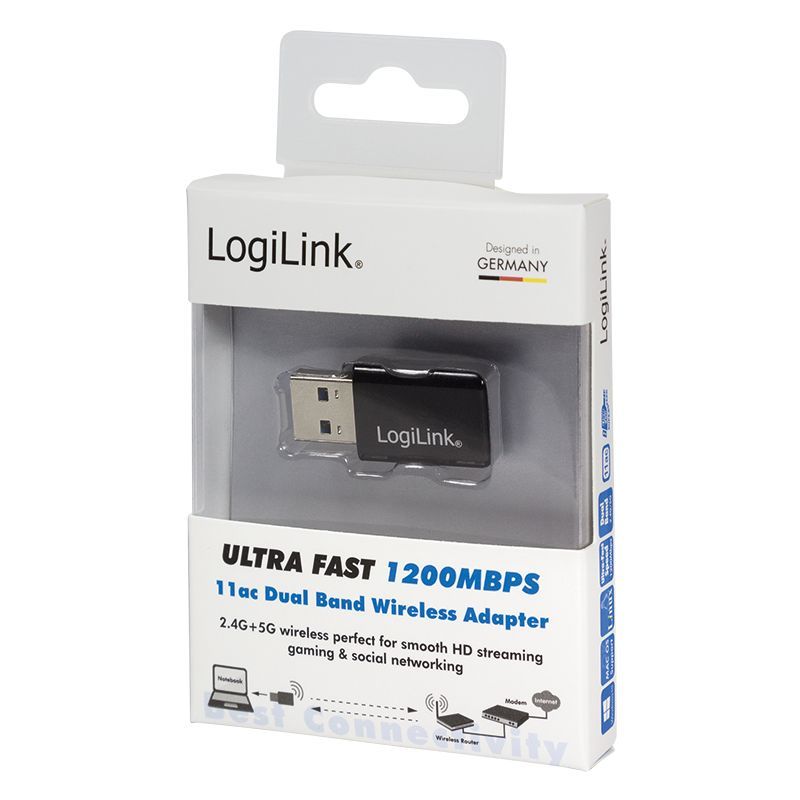Logilink WL0243 Wireless Ultra Fast 1200 Mbps 11ac Dual Band Adapter Logilink WL0243 Wireless Ultra Fast 1200 Mbps 11ac Dual Band Adapter