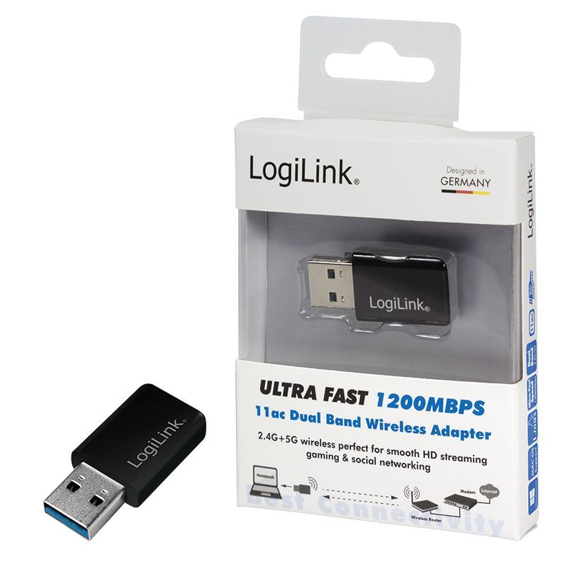 Logilink WL0243 Wireless Ultra Fast 1200 Mbps 11ac Dual Band Adapter Logilink WL0243 Wireless Ultra Fast 1200 Mbps 11ac Dual Band Adapter