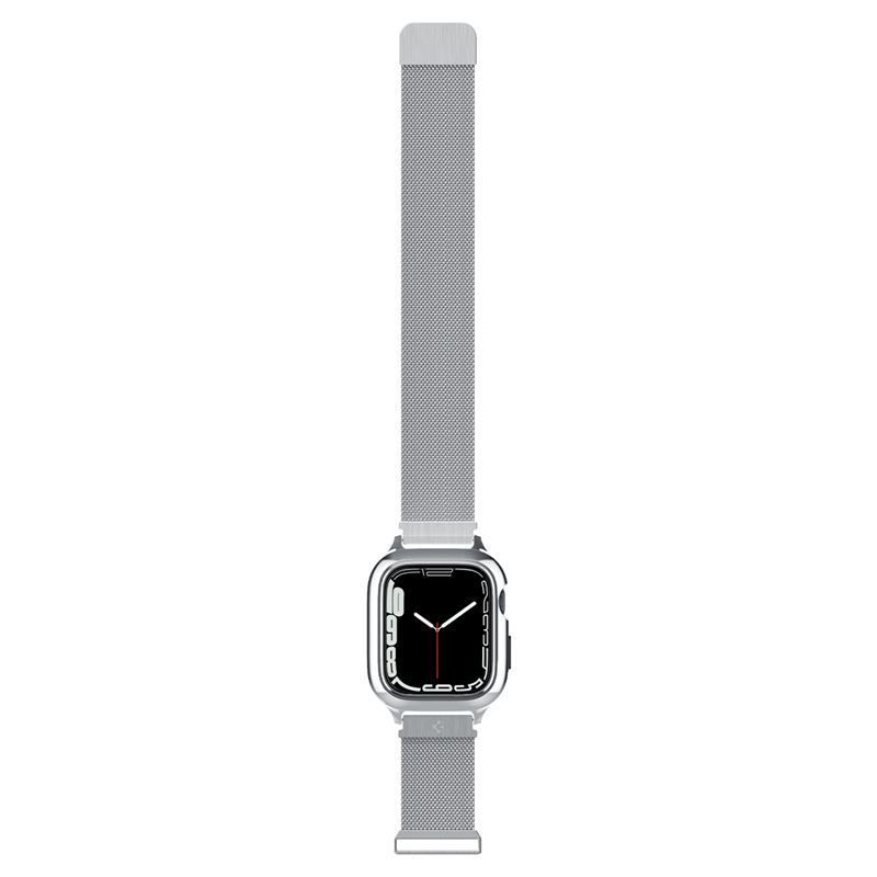 Spigen Metal Fit Pro, silver - Apple Watch 8/7 45mm Spigen Metal Fit Pro, silver - Apple Watch 8/7 45mm