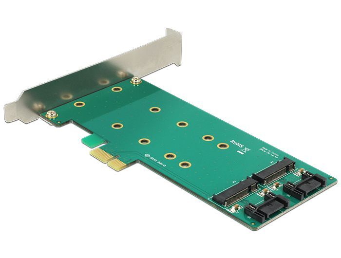 DeLock PCI Express Card > 2x internal M.2 Key B 110 mm - Low Profile Form Factor