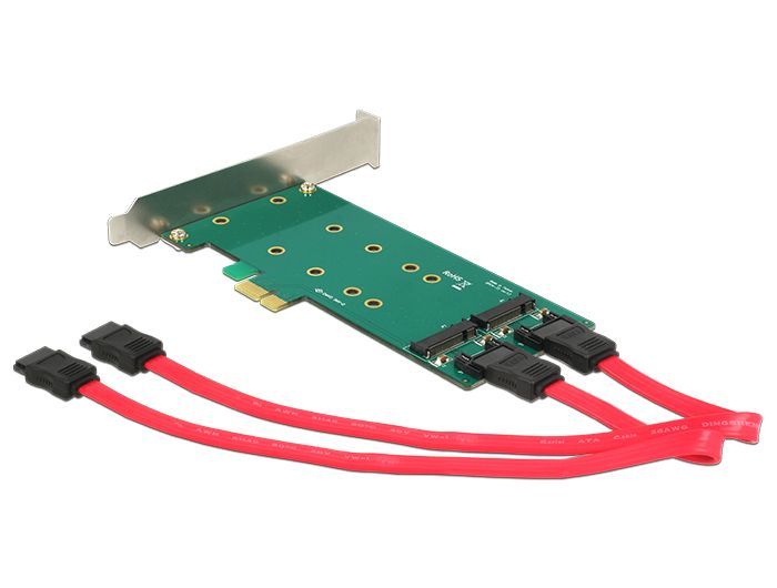 DeLock PCI Express Card > 2x internal M.2 Key B 110 mm - Low Profile Form Factor
