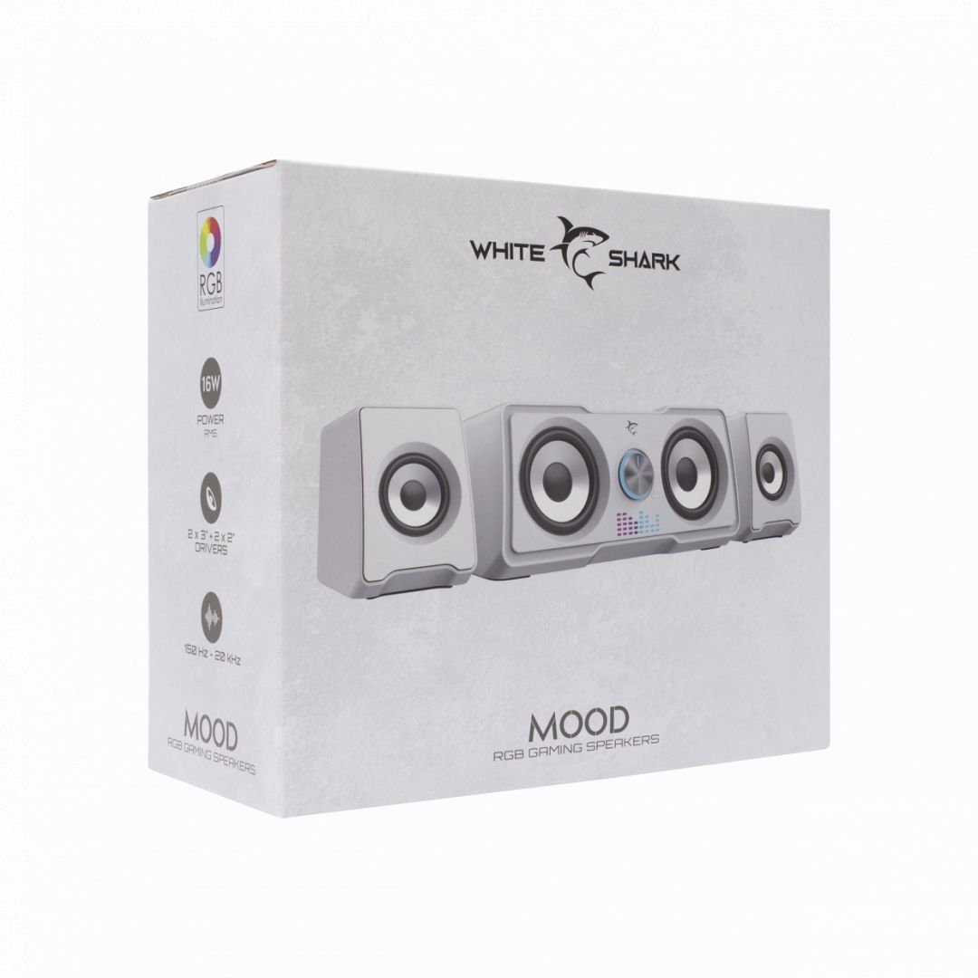 White Shark Mood Speaker White White Shark Mood Speaker White