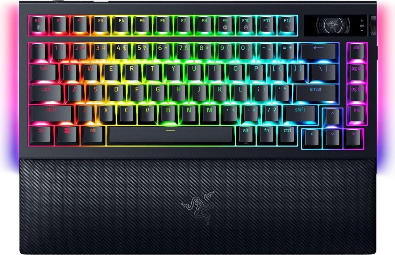 Razer BlackWidow V4 75% Mechanical Switches (Tactile) Keyboard Black US Razer BlackWidow V4 75% Mechanical Switches (Tactile) Keyboard Black US