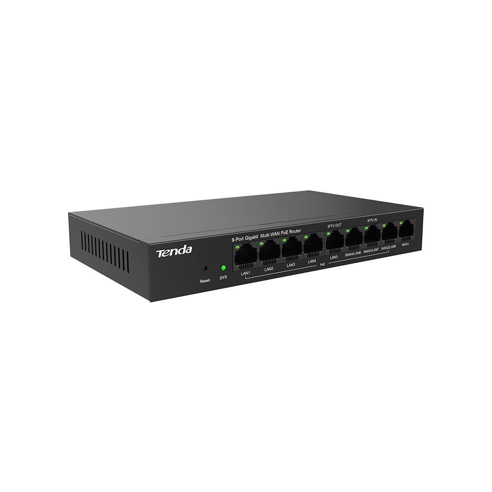 Tenda G0-8G-PoE 9 Port Gigabit Ethernet PoE Router Tenda G0-8G-PoE 9 Port Gigabit Ethernet PoE Router