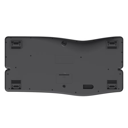 Trust Keyra Ergonomic multidevice Wireless Keyboard Black US