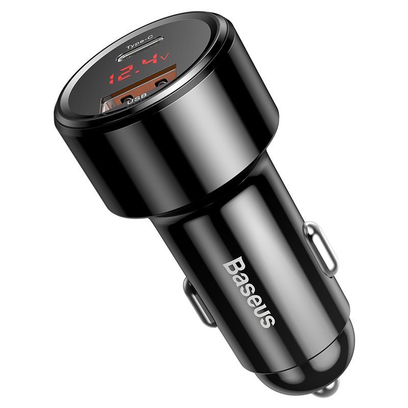 Baseus PPS Quick Charging Car Charger Black Baseus PPS Quick Charging Car Charger Black