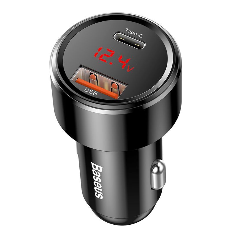 Baseus PPS Quick Charging Car Charger Black Baseus PPS Quick Charging Car Charger Black