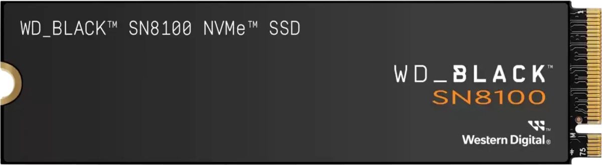 Western Digital 2TB M.2 2280 NVMe SN8100 Black