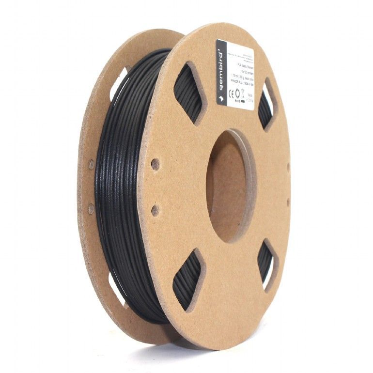 Gembird 3DP-PLA1.75GE-01-BK Filament PLA Black 1,75mm 200g GEMMA printer spool Gembird 3DP-PLA1.75GE-01-BK Filament PLA Black 1,75mm 200g GEMMA printer spool